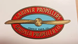 Gardner Aircraft Propeller Decal Set of 2 1920s - 1940s 